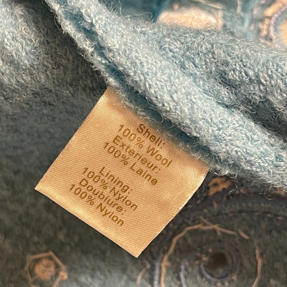 Cayson Vintage Blue Wool Jacket Medium - Picture 13 of 14